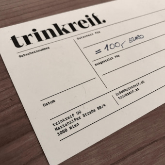 trinkreif-Gutscheine schenken