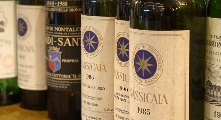 Nachlese Sassicaia im Laufe der Zeit