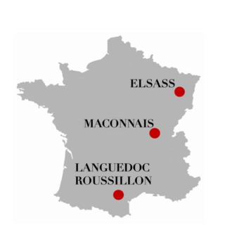 Selektion aus unterschätzten Regionen Frankreichs