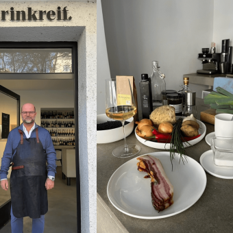 Blaufränkisch Food Pairing (1): Clemens kocht Specklinsen